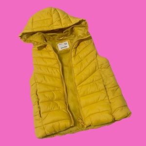 BABY ZARA/ ZARA KIDS YELLOW PUFFER VEST